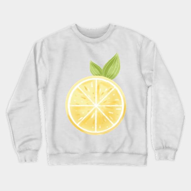 Lemon Crewneck Sweatshirt by Canvases-lenses